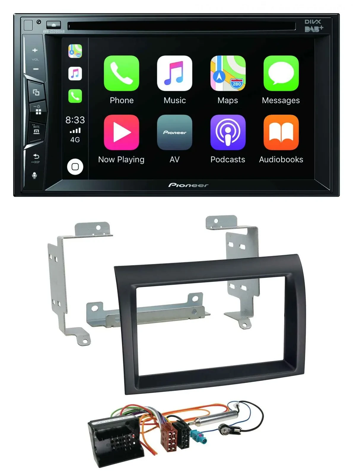 Pioneer MP3 USB DVD Bluetooth DAB 2DIN Autoradio für Citroen Jumper Profi 06-11