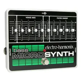 Б/У Педаль эффектов для бас-гитары Electro-Harmonix Bass Micro Synth с блоком питания