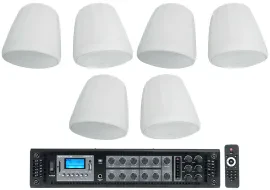 Потолочная акустика JBL Control 68HP White с усилителем (6 штук)