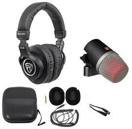 Se Electronics V Kick Drum Microphone Floor Tom/Bass Guitar Cab+Headphones+Cable