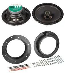 ACV 16,5cm 100Watt 2-Wege Lautsprecher für VW Caddy T5 Golf Jetta Passat Touareg