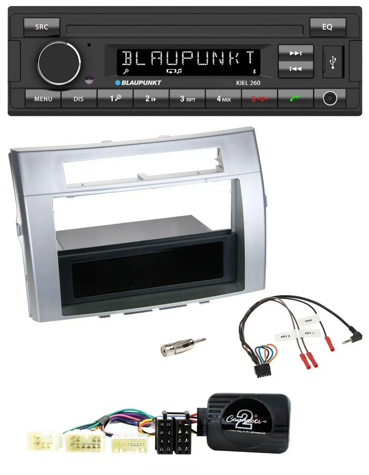 Blaupunkt USB DAB Bluetooth Lenkrad Autoradio für Toyota Corolla Verso 2004-2007