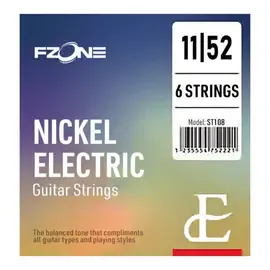 Струны для электрогитары FZONE ST108 Nickel Electric 11-52
