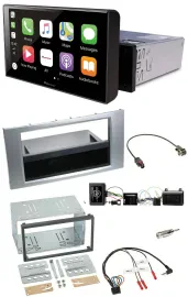 Pioneer Bluetooth Lenkrad DAB USB Autoradio für Ford Kuga 2008-2012 silber