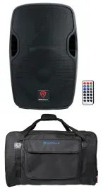 Rockville BPA12 12" Bluetooth 600 Watt DJ PA Speaker+Weatherproof Carry Bag