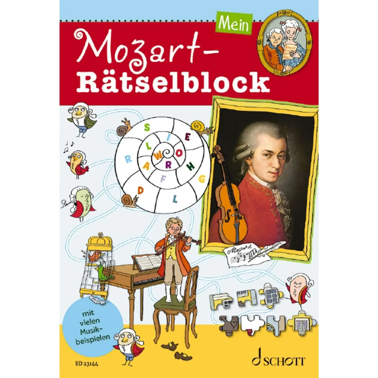 Учебное пособие Schott Music Mein Mozart-Rätselblock
