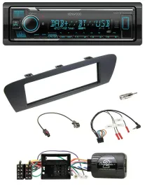 Автомагнитола Kenwood Bluetooth, DAB, USB для Renault Grand Scenic (с 2009), поддержка кнопок на руле