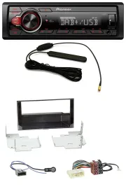 Pioneer MP3 DAB 1DIN AUX USB Autoradio für Nissan Micra (2013-2017) piano