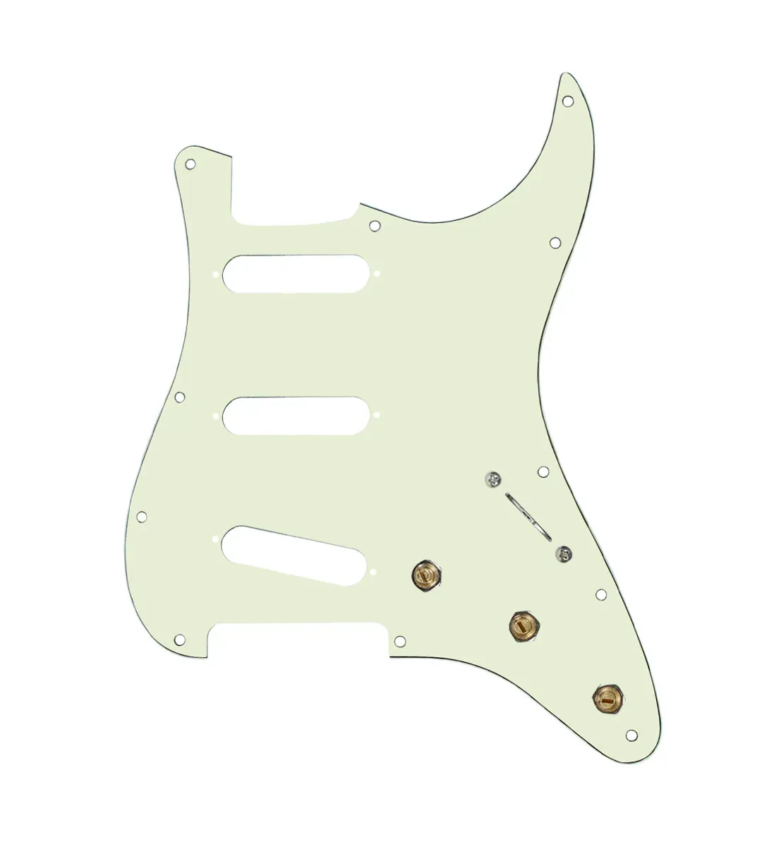 920D Custom SSS Pre-Wired Pickguard for Strat With A Mint Green Pickguard and...