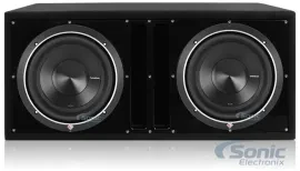 2x Rockford Fosgate P3D4-10 2000W 10" Subwoofers w/ Dual Vented Enclosure Box