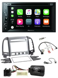 Автомагнитола для Hyundai Santa Fe 4 Pioneer 2DIN, USB, DVD, Bluetooth, DAB