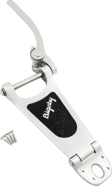 Bigsby B6 Guitar Vibrato Tailpiece, Polished Aluminum Chrome, Extra Short Hinge