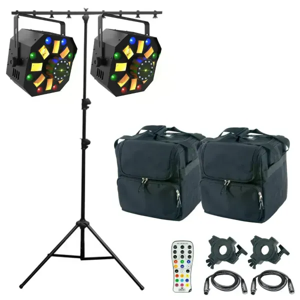 (2) Chauvet DJ Swarm Wash FX ILS 4-in-1 Effect Fixtures with Stand