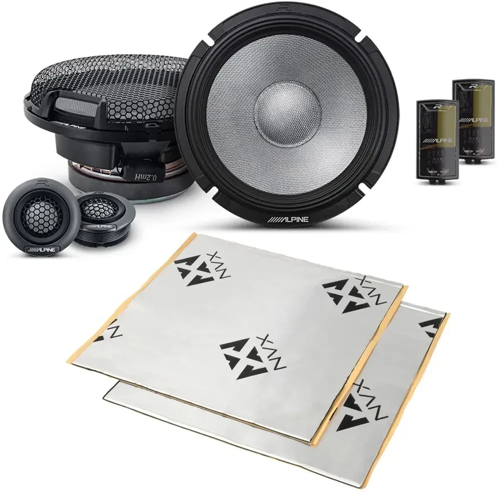 Компонентная акустическая система для авто Alpine R2-S65C 6.5", 200W с виброизоляцией