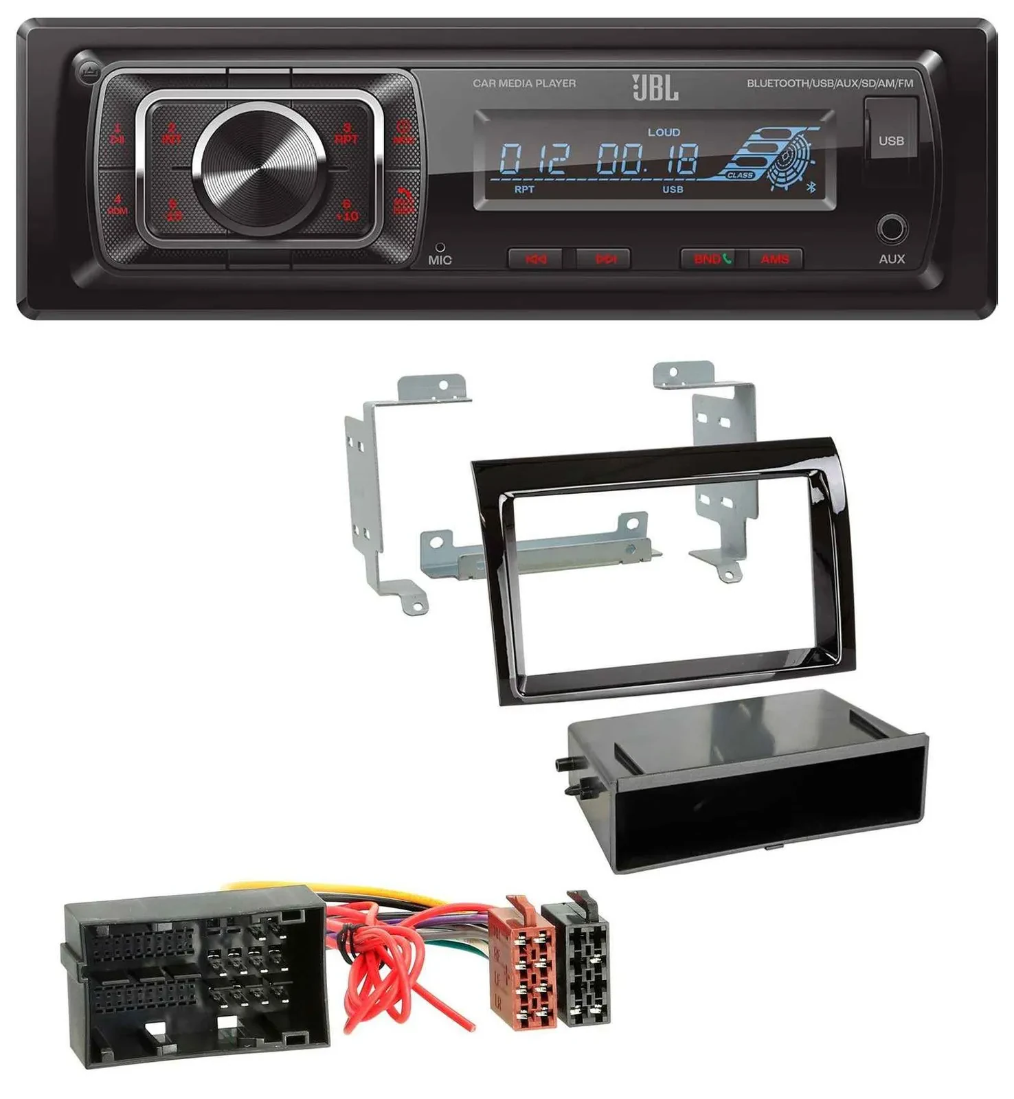 JBL SD AUX MP3 USB Bluetooth Autoradio für Citroen Jumper Fiat Ducato 14-21 pian