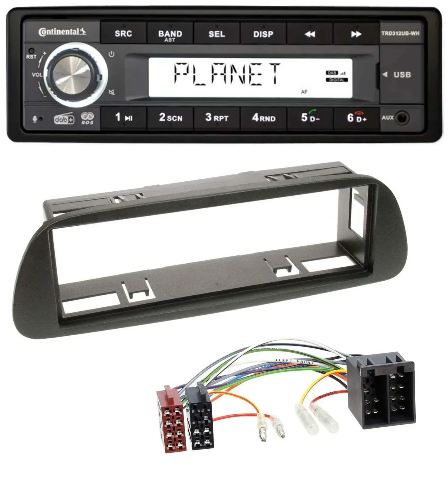 Continental USB 1DIN AUX DAB MP3 Autoradio für Mercedes Sprinter W314 ab 2001