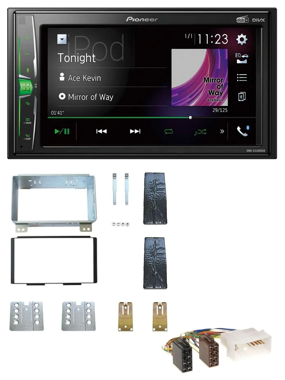 Pioneer 2DIN MP3 DAB USB Bluetooth Autoradio für Kia Carnival II VQ 06-11