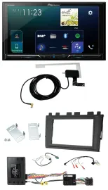 Pioneer 2DIN DAB USB Lenkrad Bluetooth Autoradio für VW Polo ab 2018 MIB II Info