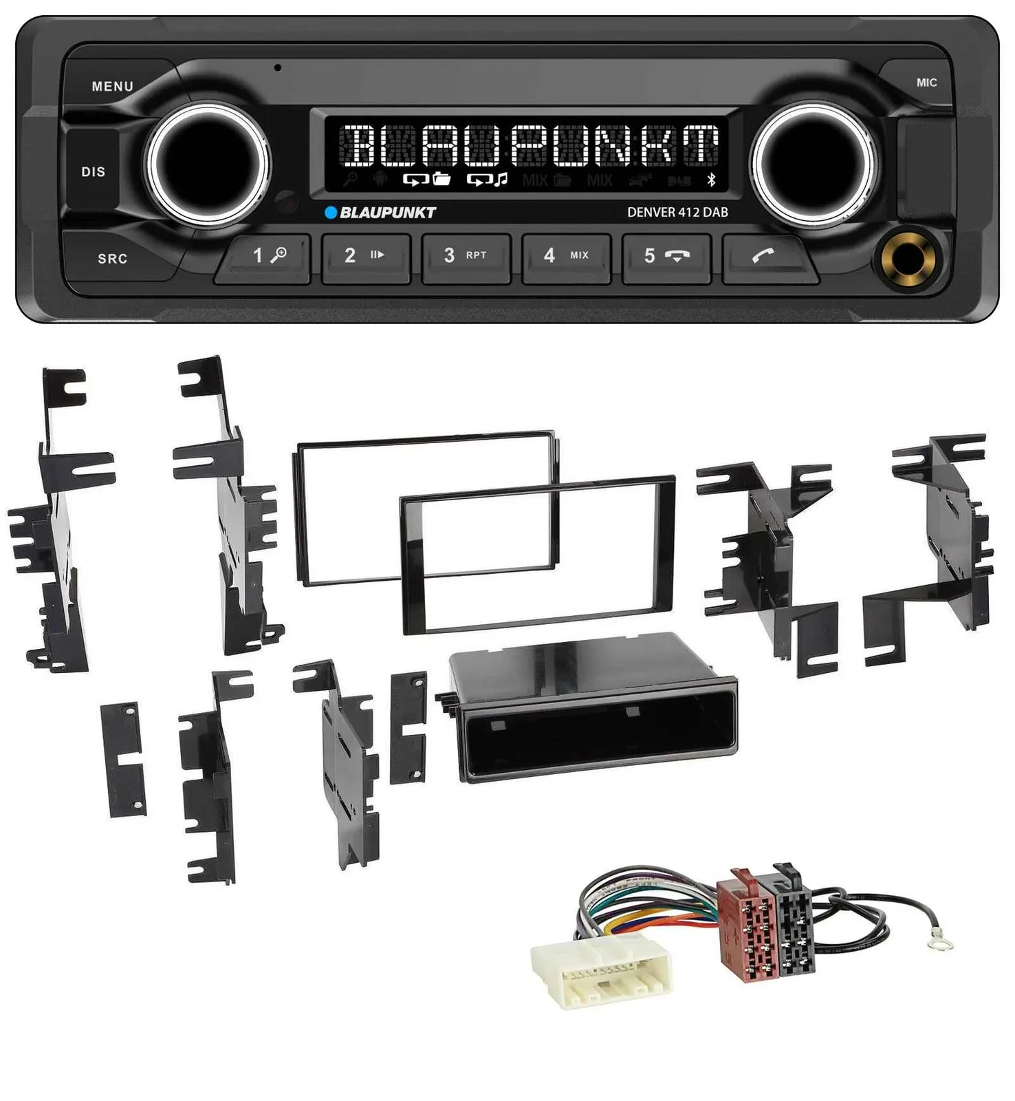 Blaupunkt Bluetooth DAB MP3 USB Autoradio für Nissan Cube ab 09 Frontier ab 13 J