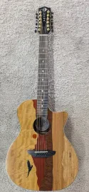 Luna Vista Eagle 12 String  Tropical Wood Acoustic Electric Guitar w/Hard Case