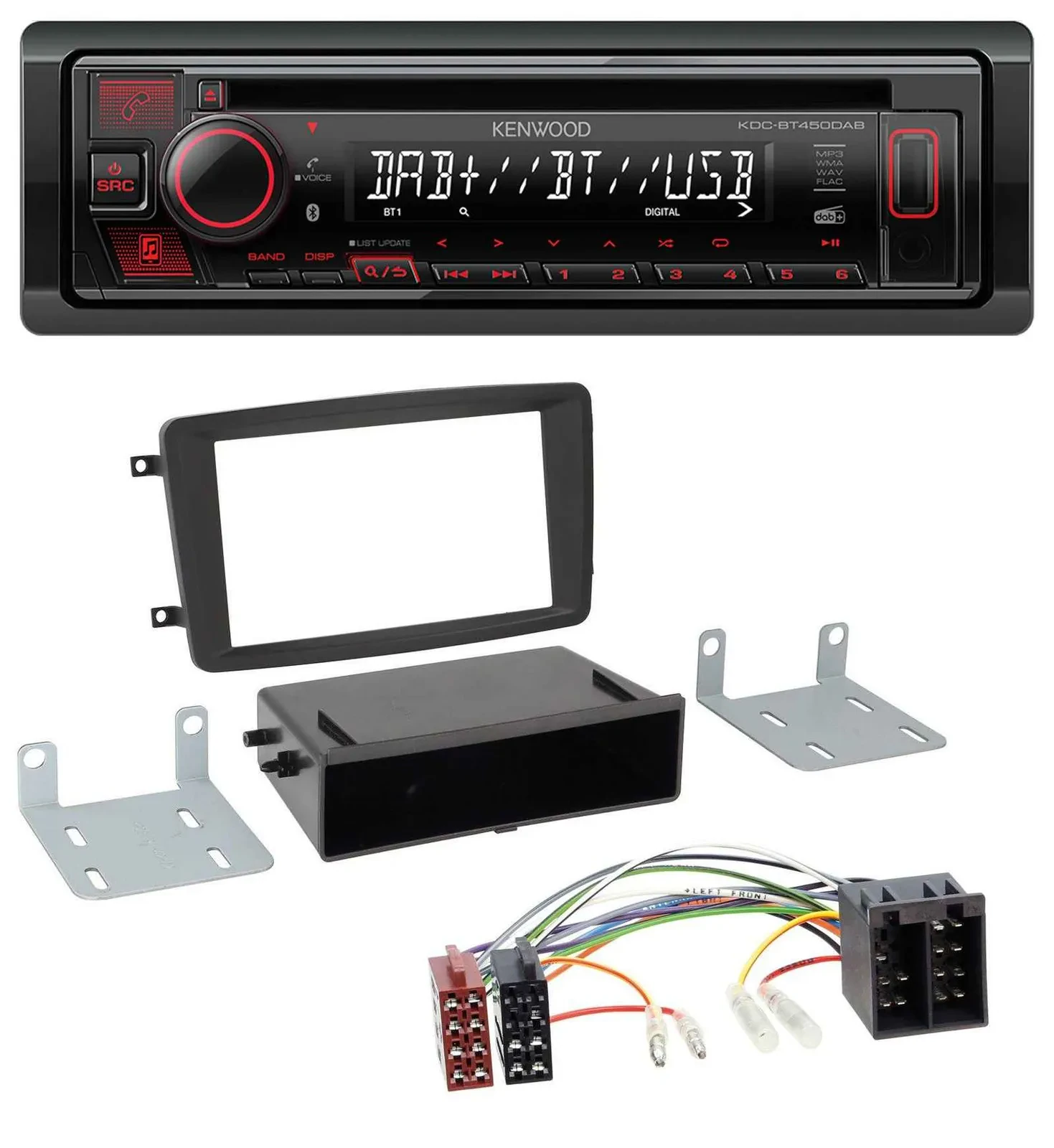 Kenwood MP3 CD USB Bluetooth DAB Autoradio für Mercedes C-Klasse CLK Vito Viano