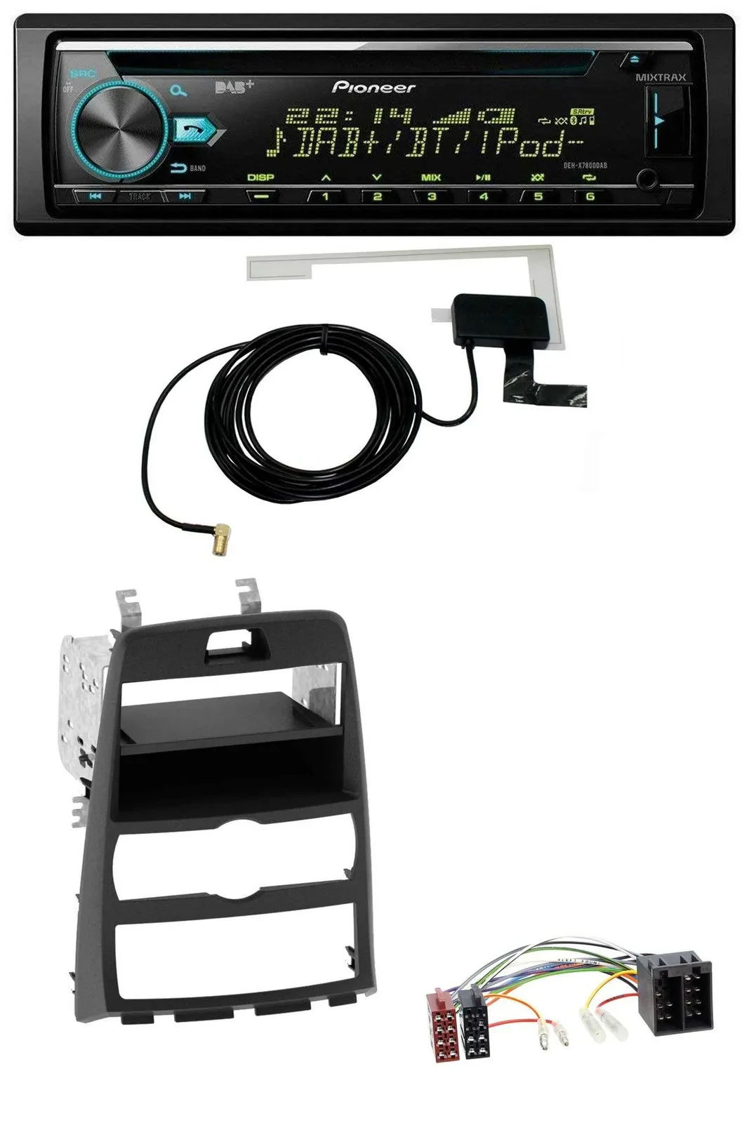 Pioneer MP3 AUX CD USB DAB Autoradio für Hyundai Genesis BK 10-12 Klimaautomatik