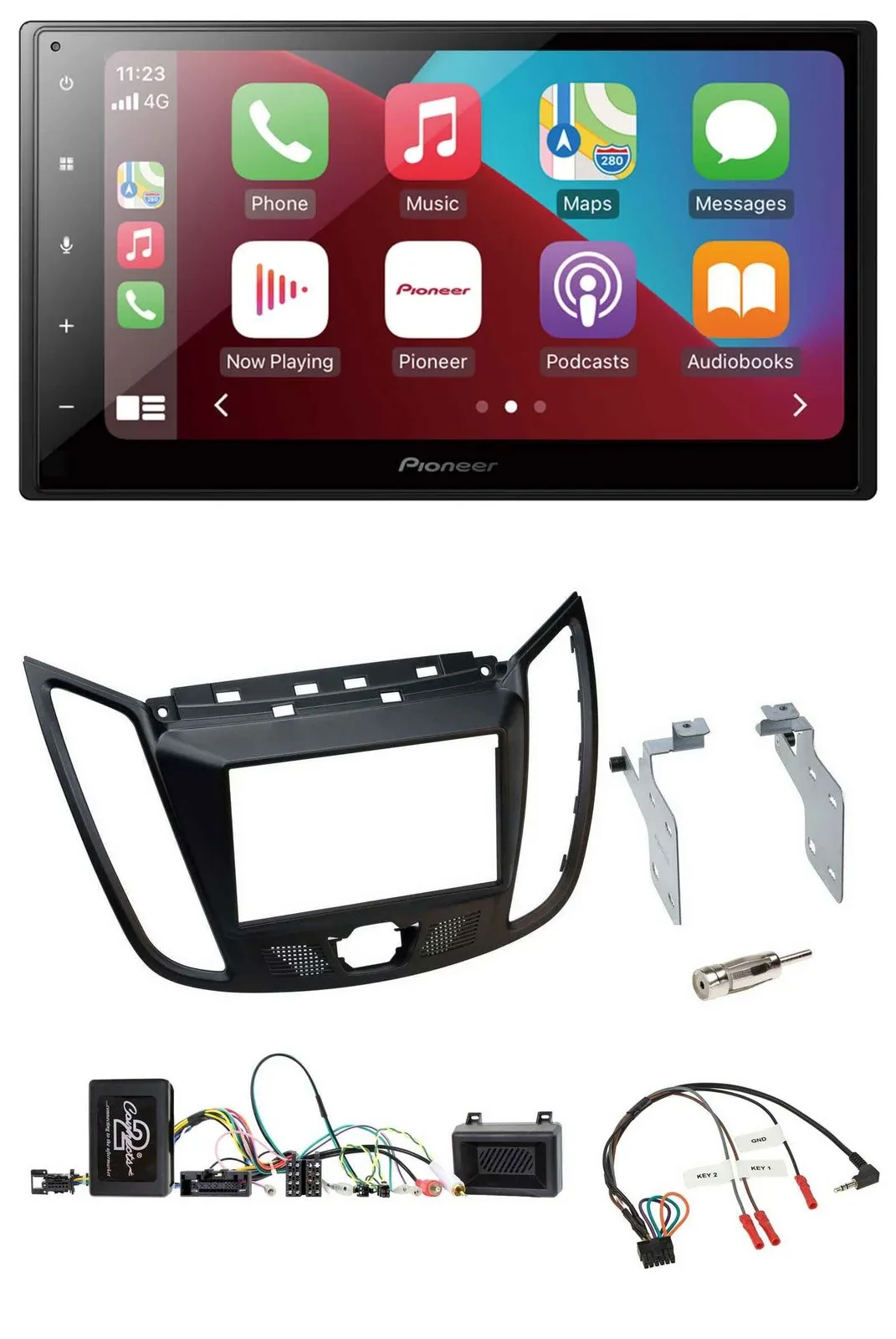 Автомагнитола Pioneer 2DIN DAB Bluetooth USB для Ford Kuga DM2 (с 2013)