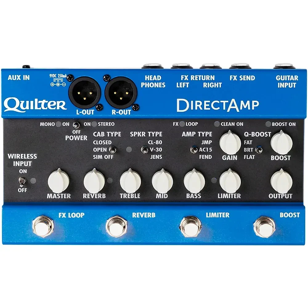 Педаль эффектов для электрогитары Quilter Labs DirectAmp Stereo Amp Simulator