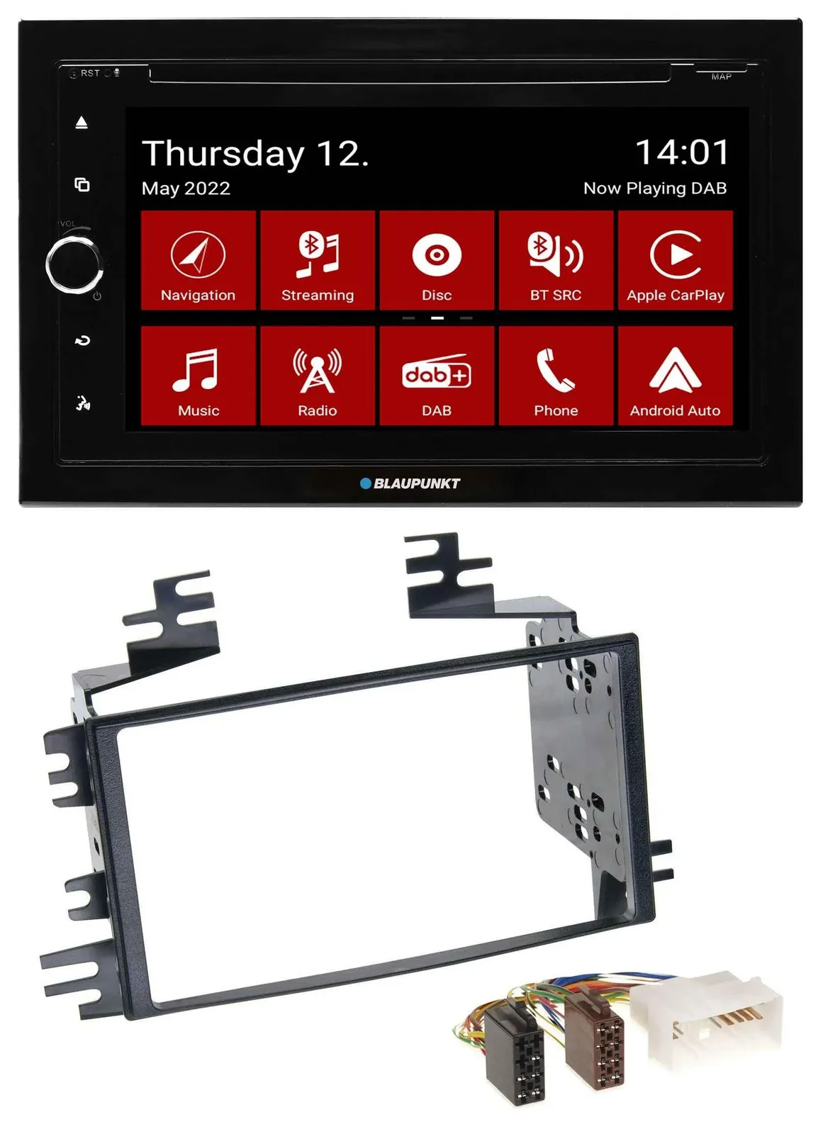 Blaupunkt MP3 DVD Bluetooth DAB 2DIN USB Autoradio für Kia Rio Rio5 Sportage Hyu