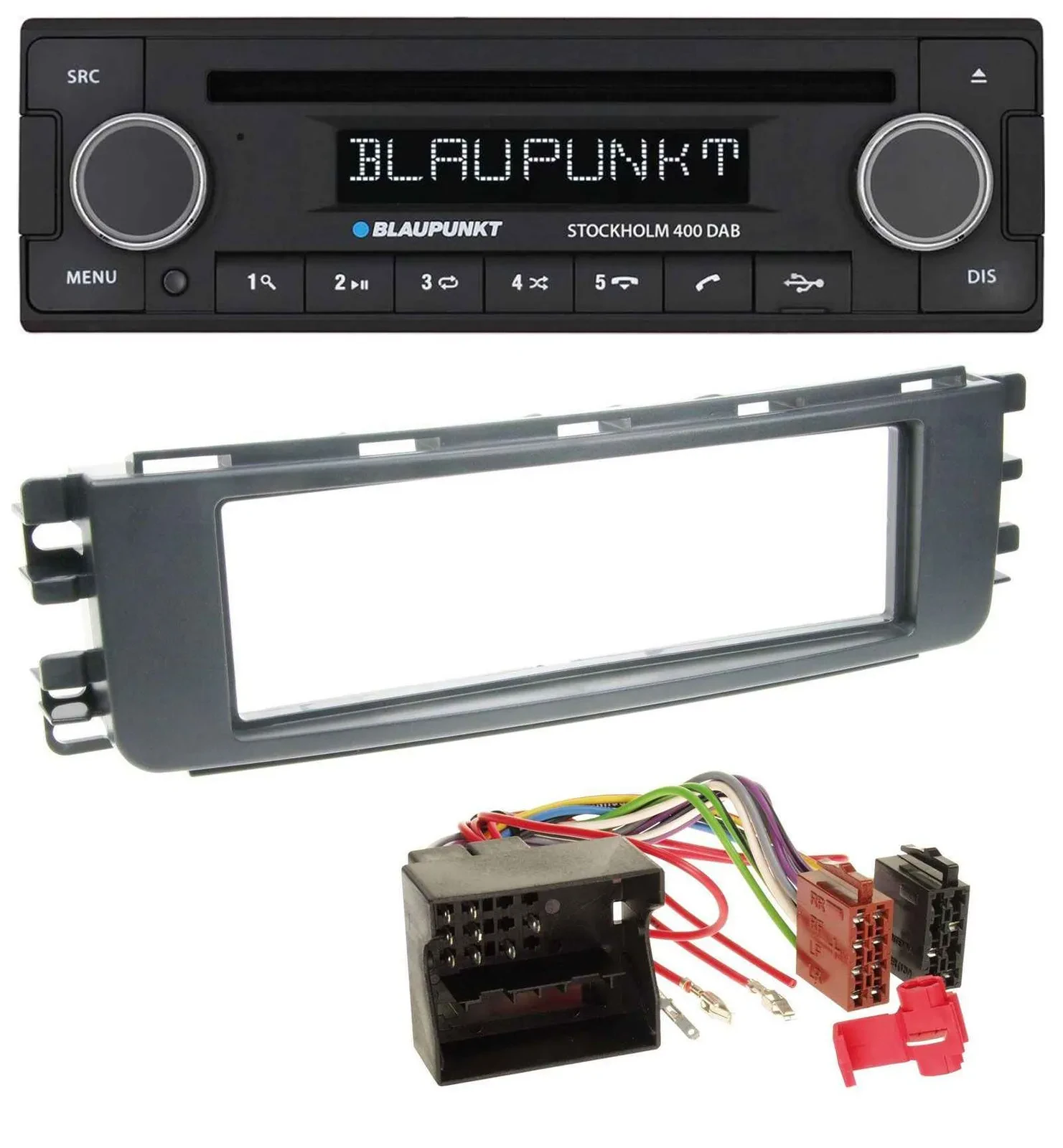 Blaupunkt MP3 Bluetooth DAB CD USB Autoradio für Smart ForFour (454, 2004-2006)