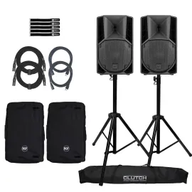 Активная акустическая система RCF ART 710-A MK5 2-полосная 10" (набор, 2 шт.) со стойками и чехлами