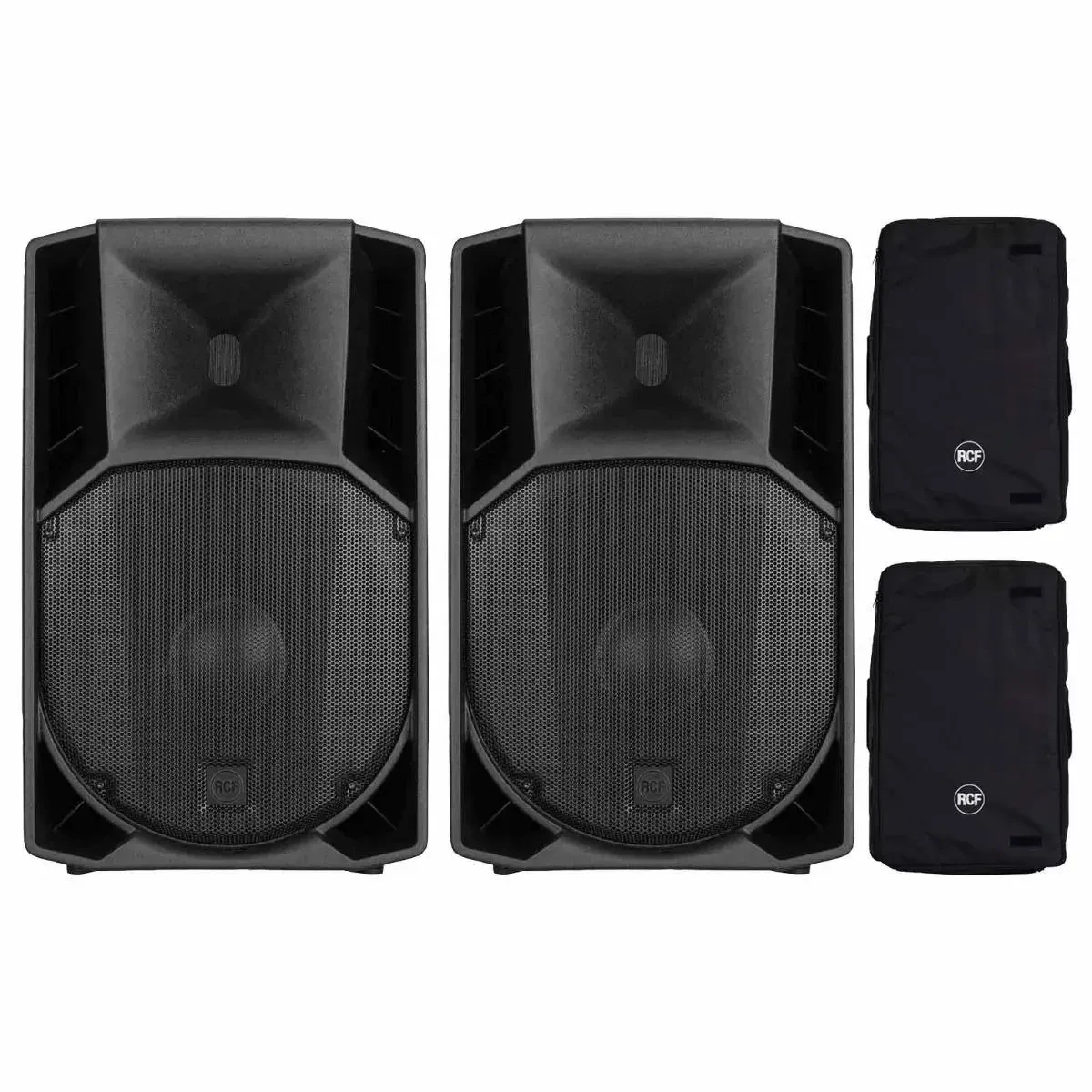 RCF ART 735-A MK5 1400W 2-Way 15" Powered Active DJ PA Speakers Pair w Covers