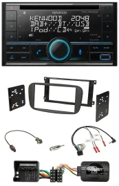 Kenwood CD 2DIN DAB USB Lenkrad Bluetooth Autoradio für Ford Galaxy Focus C-Max