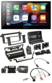 Pioneer DAB Bluetooth 2DIN USB Lenkrad Autoradio für BMW 3-er E46 2001-2006 1 Sc
