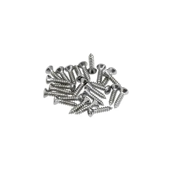 Саморезы для пикгарда Fender Chrome Pickguard / Control Plate Mounting Screws Set of 24