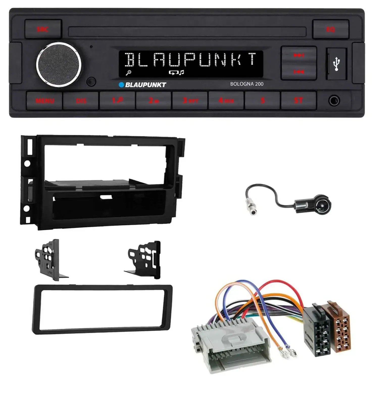 Автомагнитола Blaupunkt 1DIN MP3 AUX USB для Buick Enclave (2008–2012), Lucerne (2006–20)