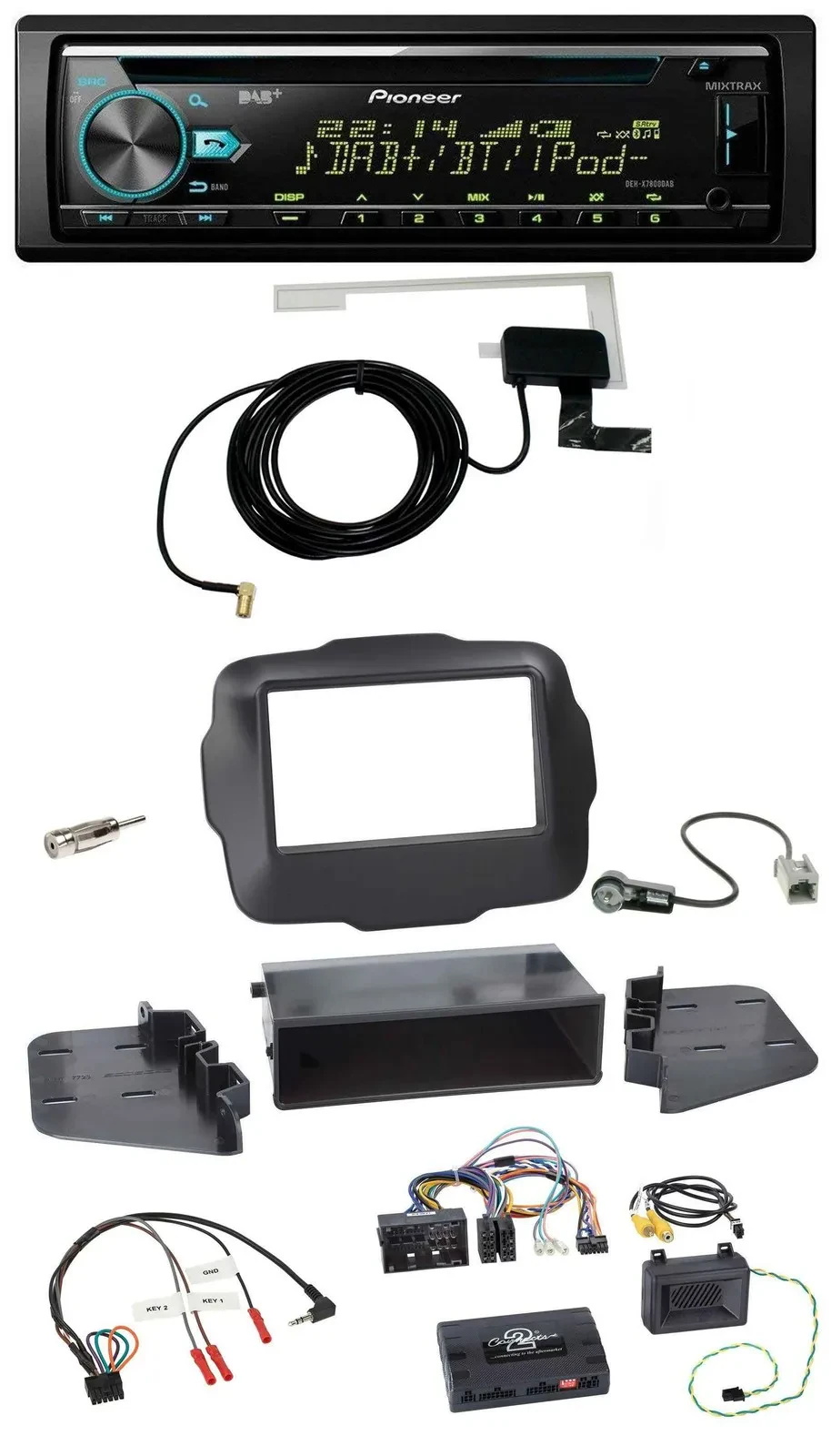 Автомагнитола для Jeep Renegade (с 2015) Pioneer CD/USB/DAB, MP3