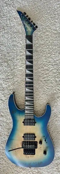 Jackson  MJ Series Dinky® DKRP, Ebony Fingerboard, Transparent Blue Burst