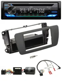 JVC Bluetooth Lenkrad USB DAB CD Autoradio für Seat Ibiza tuam grey
