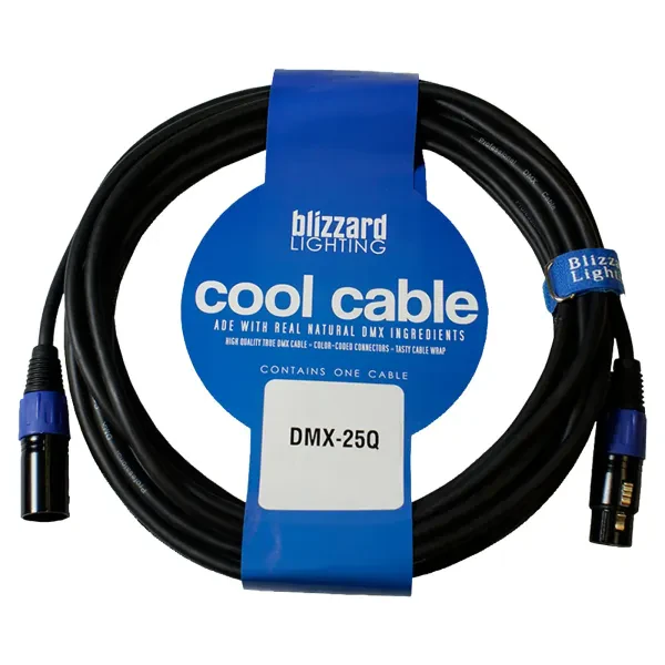 DMX-кабель Blizzard DMX-5PIN-25Q Black 7.6 м