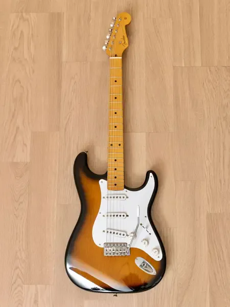 Электрогитара Fender Stratocaster '54 Vintage Reissue ST54-80AM SSS Sunburst w/case Japan 1999