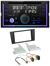 JVC MP3 USB 2DIN DAB Bluetooth CD Autoradio für Audi A4 B5 1999-2001 Symphony