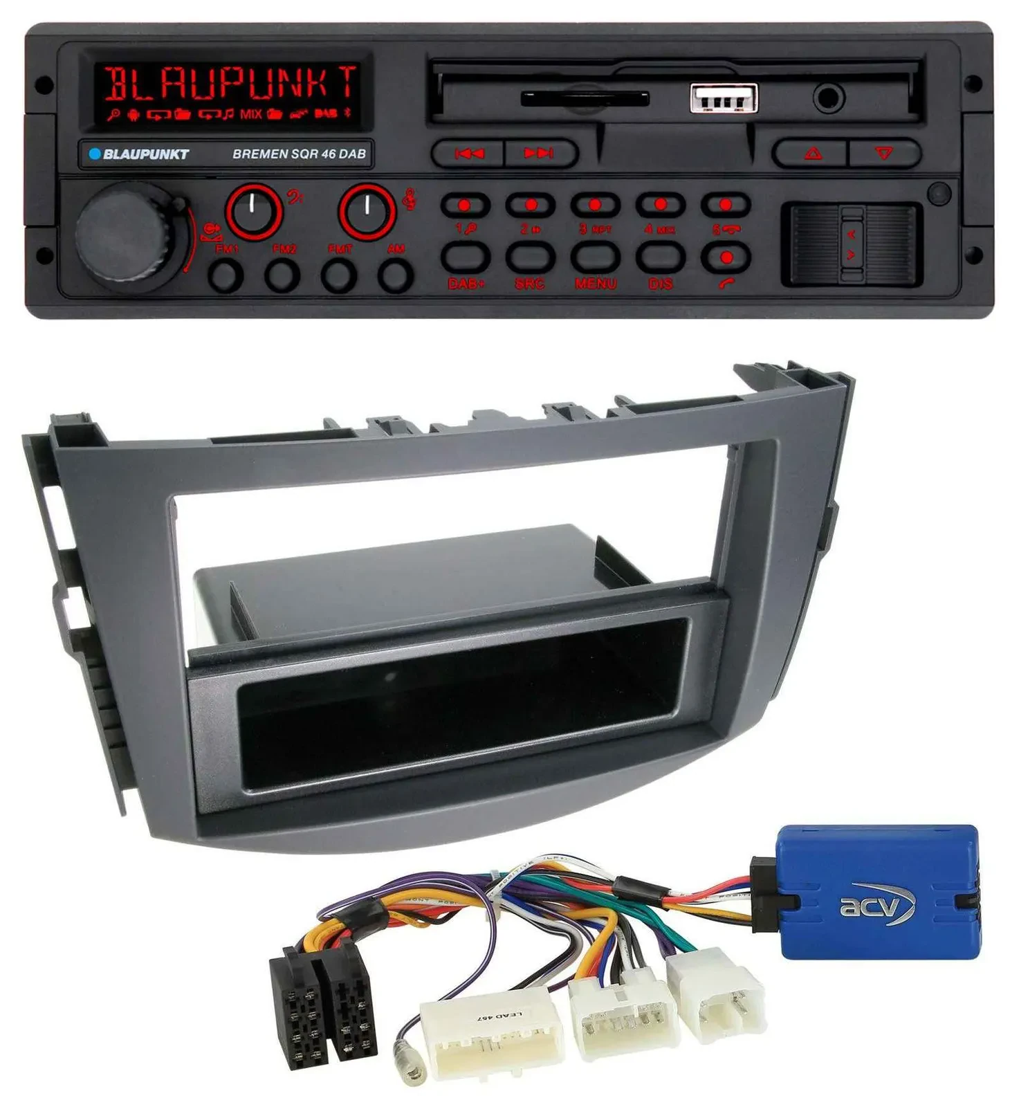 Blaupunkt SD MP3 USB Bluetooth DAB Autoradio für Toyota RAV-4 (11-13) - 28 Pin