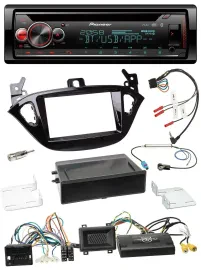 Pioneer Lenkrad DAB CD Bluetooth USB Autoradio für Opel Adam Corsa E ab 2013 PDC