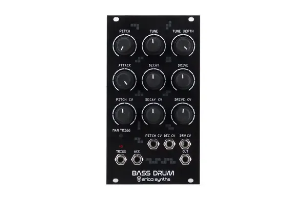 Модульный студийный синтезатор Erica Synths Bass Drum Eurorack Synth Module