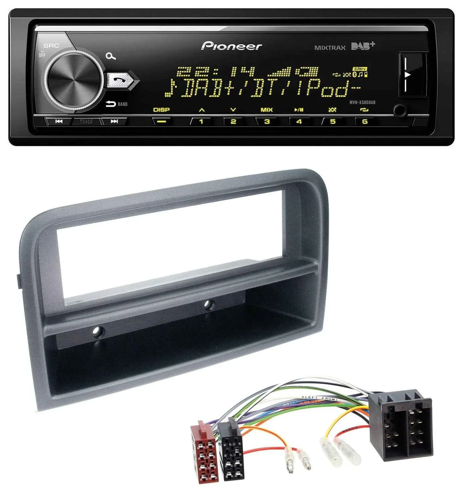 Pioneer Bluetooth USB DAB MP3 Autoradio für Fiat Croma (ab 2005)