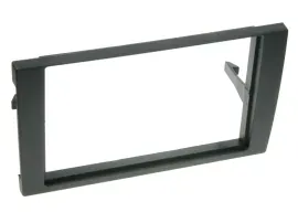 Einbaurahmen Doppel DIN Autoradio für Audi A4 B6 B7 B8 2001-2015 Seat Exeo schwa