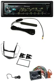 Pioneer CD MP3 AUX DAB USB Autoradio für Chevrolet Cruze 2011-2016 silber
