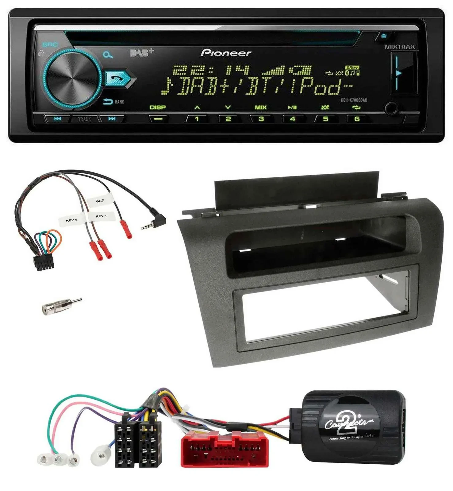 Автомагнитола для Mazda 3 (2003–2009) Pioneer CD, USB, Bluetooth, DAB
