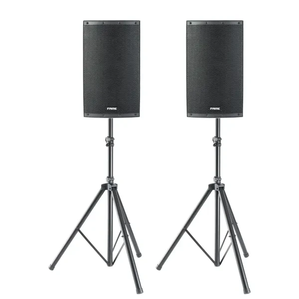 Audio Aktiver Lautsprecher Set 300W RMS 900W Peak 12" Tieftöner 90°